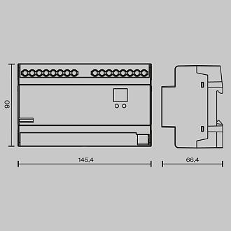 Диммер DALI DT6 четырёхканальный TRIAC 230В DIN 800Вт Maytoni 721020