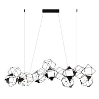 Светильник 137 см, 64W, 4000K, Odeon Light Trellis  5087/64L, черный хром