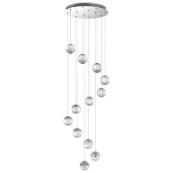 Люстра 51*51*200 см, 1 LED*56W, 4000 К, Odeon Light Crystal, хром 5007/56L