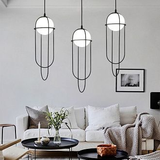 Подвесной светильник ASCENT 18*18*53 см, 1*E27*60W, ImperiumLoft 40.3241, Чёрный