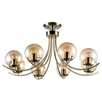 Потолочная люстра Arte Lamp Scarlett A2715PL-8AB, диаметр 80 см, бронза