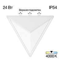 Уличный настенный светильник 25 см, 24W, 4000K, Citilux DOMUS CLU0804WH, белый