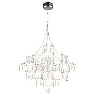 Подвесная люстра 80 см, 30W, 3000K, 7 м2 Omnilux Perelli OML-29603-63, хром