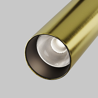 Светильник на шине 5,2*5,2*19,4 см, LED, 12W, 4000К, Maytoni Technical FOCUS LED TR032-2-12W4K-M-BBS латунный
