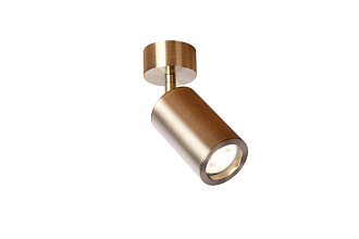 Светильник 6*6 см, GU10 35W, Favourite Angularis 2801-1U, D60*H175, Светильник, поворотный плафон, латунный цвет каркаса