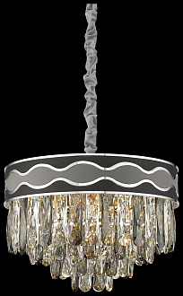 Светильник подвесной Wertmark Calista WE135.07.103, 45*45 см, хром, серый, черный