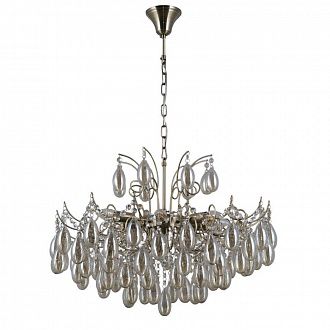 Подвесная люстра Omnilux Sanremo OML-70703-08, диаметр 63 см, бронза