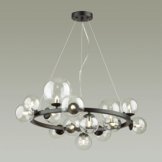 Люстра Odeon Light Tovi 4818/14, диаметр 77 см, черный, двойное крепление