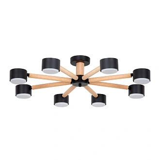 Потолочная люстра 73 см, Arte Lamp TENDA A1624PL-8BK, черный