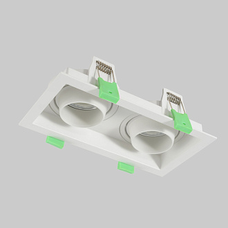 Встраиваемый светильник 18 см, Crystal Lux CLT 069C2 WH, белый, вр 16*8 см