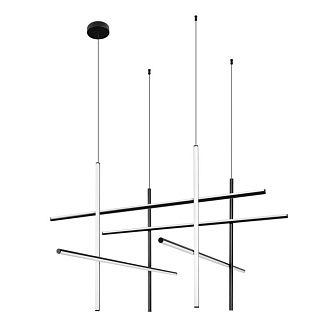 Подвесной светильник 120 см, 60W, 3000K, LOFT IT Coordinates 10393/B Black, черный