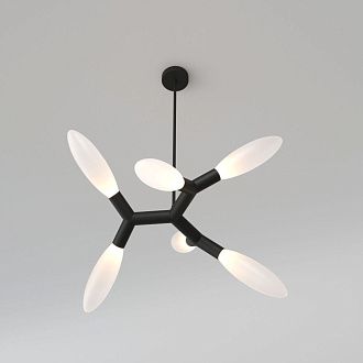 Светильник 80*80*32-52 см, 6*G9*20W, Eurosvet Covalent 30180/6, черный, a069153