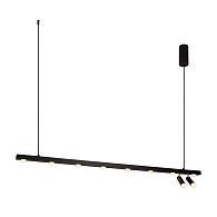 Люстра 120*6*150 см, 12*LED*30W, 3000K Gerhort G52134/12BK BK, Черный