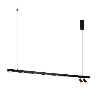 Люстра 120*6*150 см, 12*LED*30W, 3000K Gerhort G52134/12BK BK, Черный