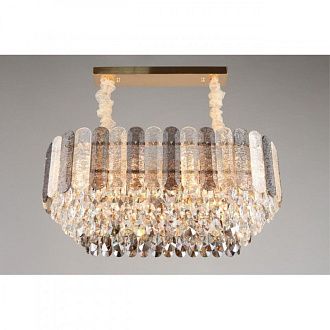 Подвесная люстра 75*39*50-85 см, E14, 40W, Aployt Rozel APL.770.03.11, золотой