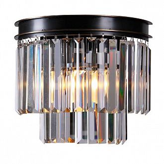 Настенный светильник Newport 31101/A black+gold, черный+золото