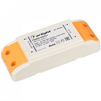 Блок питания ARV-24036 (24V, 1.5A, 36W) (Arlight, IP20 Пластик, 2 года) 022369(1)