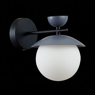 Бра 16 см,  EVOLUCE GENOVA SLE220201-01 Черный, Серый