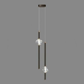 Подвесной светильник PARDIS DUO Black 26*26*200 см, 2*LED*6W, 3000K, ImperiumLoft pardis-duo01, Чёрный