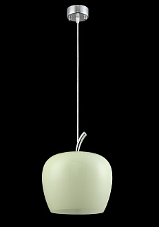 Светильник подвесной 26 см, Crystal Lux AMOR SP1 LIGHT GREEN Хром