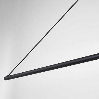 Подвесной светильник SUSPENSION CERCLE ET TRAIT – GRAPHITE SATINE L170 170*45*45 см, 1*LED*25W, 3000K, ImperiumLoft 40.1282-0, Чёрный