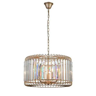 Подвесная люстра  51*130 см, 5*E14 шампань Vele Luce Angelica VL3044P05