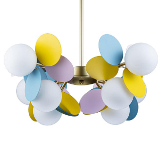 Подвесная люстра Loft IT Matisse 10008/8 mult, диаметр 60 см, золото