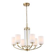 Люстра подвесная Латунь/Прозрачный E27*6 40W St Luce  SL1403.303.06