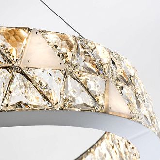 Подвесная люстра 80x50см, LED, 43Вт, 3000 / 6000K, Modelux ML.6982.800P CR Хром