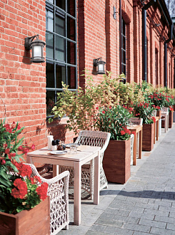 Уличный настенный светильник Maytoni Salamanca O031WL-01BR, коричневый