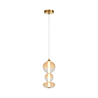Подвесной светильник 20*20*371 см, LED, 24W, 3000К, Maytoni Futuro MOD307PL-L24BS3K латунный