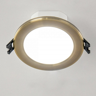 Светильник встроенный 11*4,2 см, LED*7 W, 3000-5500-4000 К, Бронза Citilux Акви CLD008113V