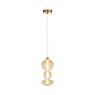 Подвесной светильник 20*20*371 см, LED, 24W, 3000К, Maytoni Futuro MOD307PL-L24BS3K латунный