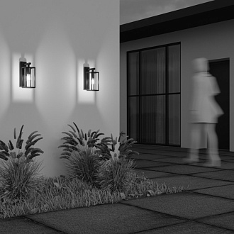 Светильник настенный 30,5*11,5*20 см, 1*E27, 15W, Maytoni CELL O452WL-01GF1 серый