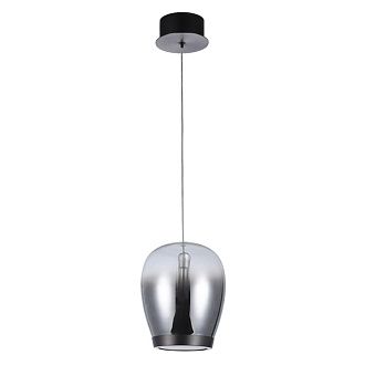 Светильник подвесной 18*22 см, 1 LED*15W, 4000 К, Divinare Campo 5875/51 SP-15, Дымчатый