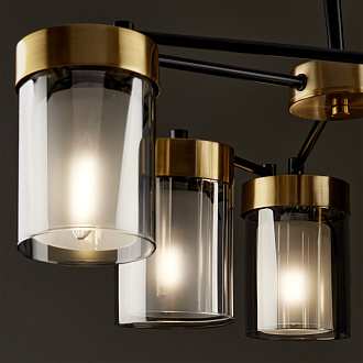 Светильник 63 см, Freya Modern FR5432PL-06BBS, черный-латунь