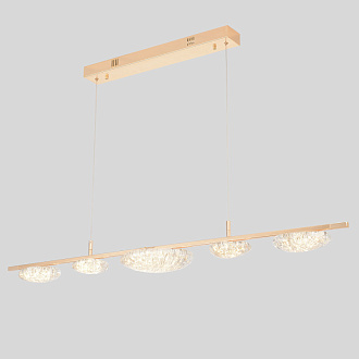 Светильник 130 см, 47W, 3000-6000K, Crystal Lux FELICIDAD SP47W LED, золото