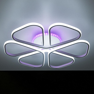 Светильник Citilux Сезар Смарт CL233A270E RGB, 125W LED, 3000-5500K, диаметр 71 см, белый