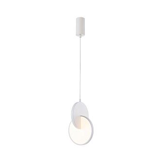 Подвес 17*40,5-198 см, 1*LED, 7W, 3000K, F-Promo Grahan 4610-1P, белый
