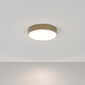 Накладной светильник 30*30*6 см, LED, 36W, 4000К, Maytoni Technical Zon C032CL-36W4K-RD-MG золото матовое
