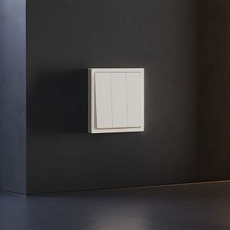 Клавиши для выключателя/переключателя трехклавишного, S70, хлопок Voltum VLS000513