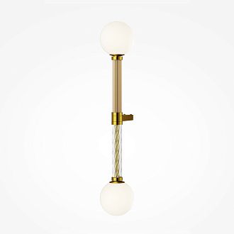 Бра 70*70*70 см, 2*G9, 28W, Maytoni TEATRO MOD287WL-02BS латунный