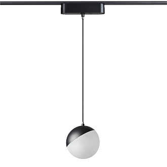 Трековый светильник для низковольтного шинопровода 11,5*10* см, LED 10W*3000 К, Novotech Shino Smal, черный, 359260