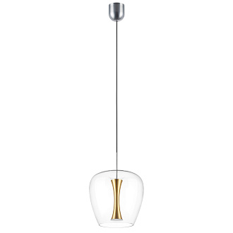 Подвес 30*50/160 см, 10W 3000K Lightstar Cupola 804203 Серебро