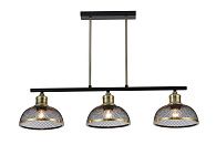 Люстра L720 x W180 x H460, мм, 3*40W (120W), BLACK+BRONZE (Черный+Бронза) Rilon 06494/3 BLACK+BRONZE