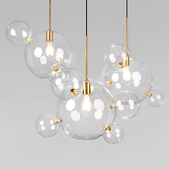 Подвесная люстра 117 см, Loft IT Bolle 2034-S3, белый-золото