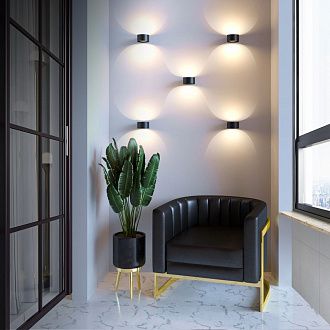 Настенный светодиодный светильник Coneto LED MRL LED 1045 чёрный Elektrostandard