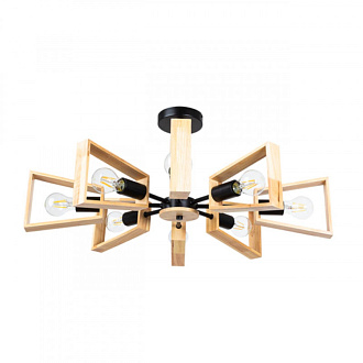 Люстра на штанге 75 см Arte Lamp BRUSSELS A8030PL-8BK черный