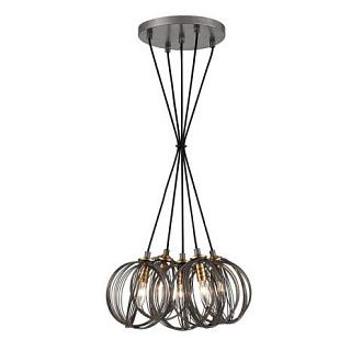Подвесной светильник  37*259 см, 5*E14 античное серебро Vele Luce Incredibile VL6212P05