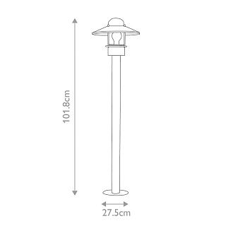 Фонарный столб Elstead Lighting, Арт. KLAMPENBORG-BOL-BK